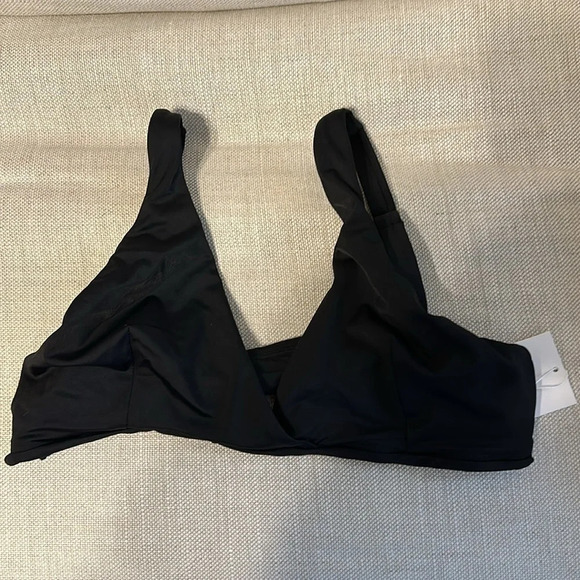 NWT Andie Swim, The Belmar Bikini Top, Medium, Black - Picture 6 of 9